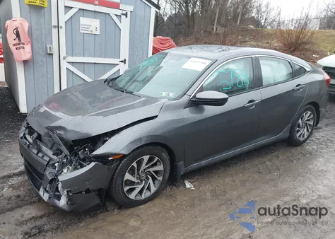 2016 Honda Civic Ex из США, поврежденный, VIN 2HGFC2F75GH516105